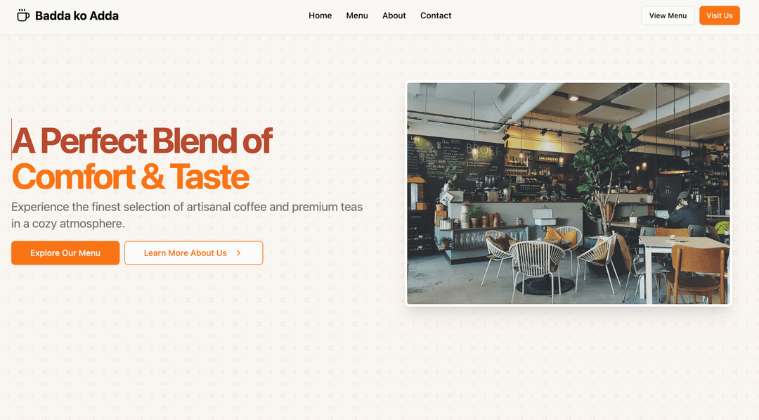 Cafe Website